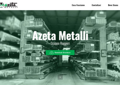 Sito web Azeta Metalli